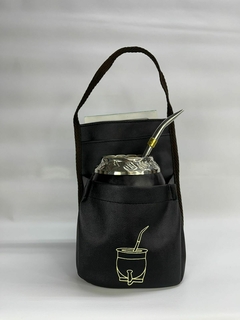 Porta mate cuerina