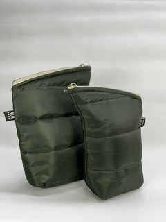 Yerbera y Azucarera tela verde - comprar online