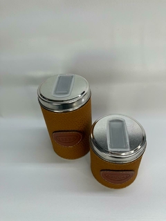 Yerbera y Azucarera lata cuerina - comprar online