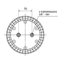 TAPA INFERIOR C/ESP. 3/8" P/1230 en internet