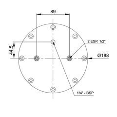 Tapa superior C/esp. 1/2 en internet
