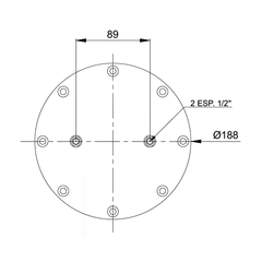 TIC193-1 Tapa inferior con c/esp. de 1 en internet