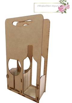 Porta Vino y Copa estilo Sobre - tienda online