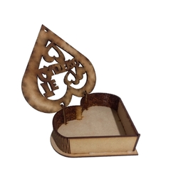 Caja Tapa Visagra - forma de corazon- Mis 50 - tienda online