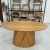 Mesa Oval ( LAMINA DE MADEIRA CINAMOMO) - comprar online