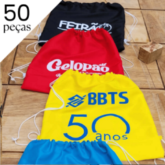 Mochila Tipo Saco Personalizada com seu Logotipo - 50 peças - comprar online