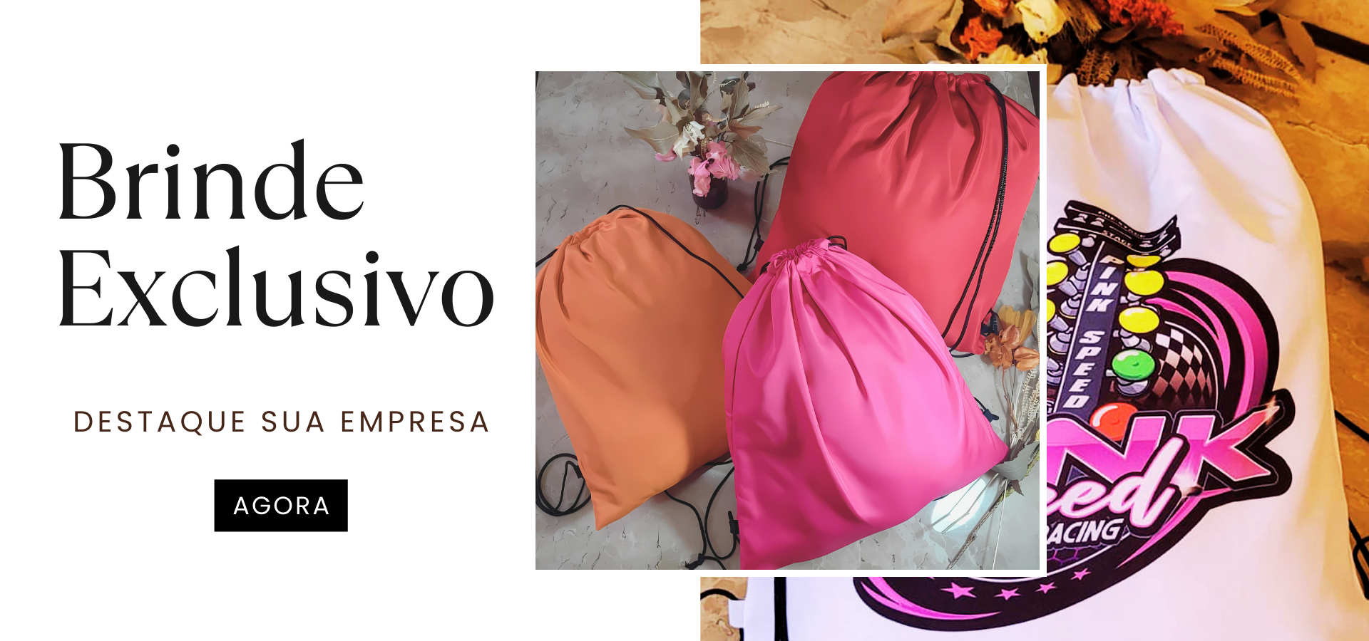 Imagem do banner rotativo TAQTEL SACOLAS | Brindes Personalizados , Sacolas e Mochilas personalizadas com o logotipo.  Ecobag  para Brinde. 