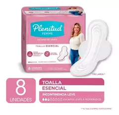 PLENITUD Femme Toalla ESENCIAL c/alas x8unid