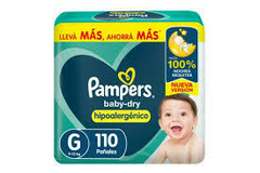 PAMPERS BABY DRY PACK MENSUAL G110 XG96 XXG88 en internet