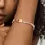 Pulseira riviera retangular (dourado)