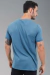 Camiseta Gemmini Estruturada Textura Azul Jeans - comprar online
