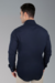 Camisa Social Super Slim Manga Longa Gemmini Azul Marinho - comprar online
