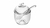 Açucareiro com Colher e Tampa Bird 150ml Cristal Ecológico - Wolff - comprar online