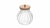 Porta Mantimentos de Vidro com Tampa de Bambu Classic 700ml - Wolff