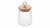 Porta Mantimento de Vidro Borossilicato com Tampa de Bambu Classic 650ml - Wolff
