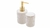 Conjunto 2 Peças para Banheiro de Cerâmica Leaf Nude - Wolff