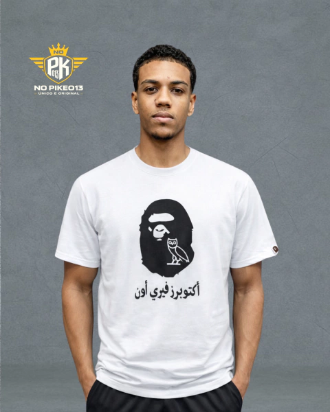 Bape x Ovo-Ape Head White/Black - comprar online