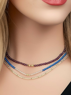 Jogo de 2 Chokers e 1 Colar de Cristal #04 - comprar online