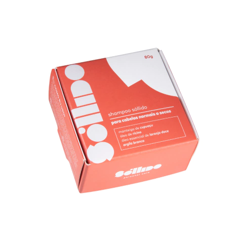 Shampoo Sólido Cabelos Normais a Secos 80g - Sóllido