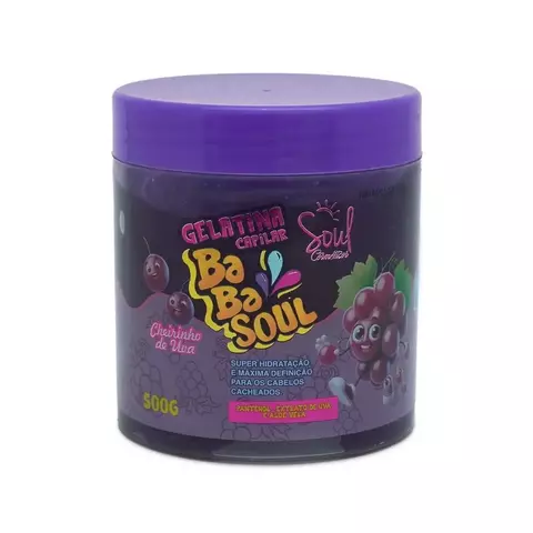 GELATINA CAPILAR BABASOUL UVA 500G - SOUL