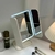Espejo recargable con luz led