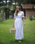 Vestido Tulipa Manga Bufante - Off White na internet