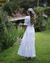 Vestido Tulipa Manga Bufante - Off White - loja online