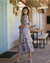 Vestido Lírio Decote Princesa - Floral - comprar online
