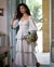 Vestido Lírio Decote Princesa - Azul claro - loja online