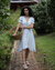 Vestido Cravo Botões - Azul Claro