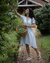 Vestido Cravo Botões - Azul Claro - comprar online