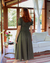 Vestido Midi Dália - Verde Militar - loja online
