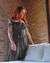 Vestido Midi Camélia - Verde Militar