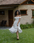 Vestido Midi Hortência Off-White - Floresço | Loja Oficial