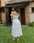 Vestido Midi Hortência Off-White - loja online