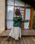 Cardigan Tricot Verde Militar - Floresço | Loja Oficial