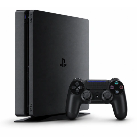 Console Sony PlayStation 4 Slim, 500GB, 1 Controle Sem Fio DualShock 4, Com Leitor de Discos, Sem Jogo, Preto - CUH-2215A
