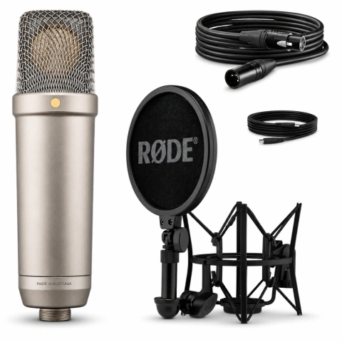 Microfone para Estúdio Rode NT1 5th Geração, Profissional, Com Condesador, Prata - NT1GEN5