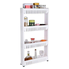 Carrito Despensero Organizador Estantería Costado Heladera Con Ruedas 4 Estantes - comprar online
