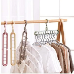 Percha Organizadora 9 Espacios Rebatible Ropa Placard Mágica - estoycomprando
