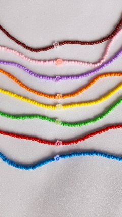 Choker Miçanga Flor