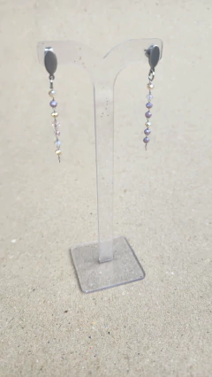 Trio Elegante Cristais em aço - Bijus da Pampam