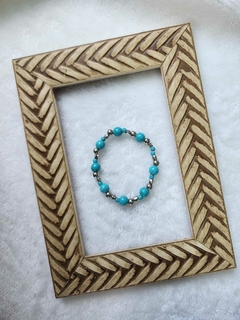 Pulseira em Pedra Natural Turquesa na internet