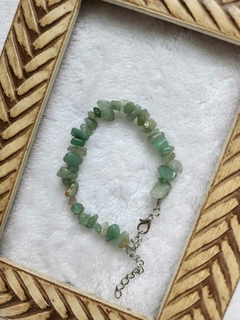 Pulseira em Cascalho de Quartzo Verde: Energia e Serenidade - comprar online