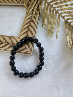 Pulseira Minimalista em Madeira Preta
