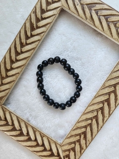 Pulseira Minimalista em Madeira Preta - comprar online
