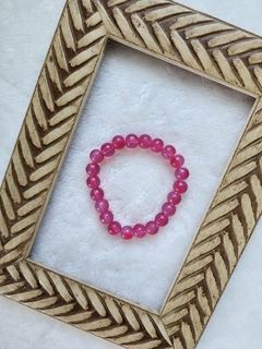 Pulseira Pedra Rosa Translúcida - comprar online