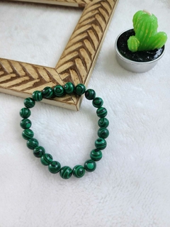 Pulseira Pedra Natural Malaquita Verde