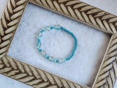 Azul Serenidade: Pulseira em Tons de Azul Claro - comprar online