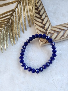 Noite Estrelada: Pulseira em Cristal Azul Escuro